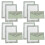 4Ensembles Kit Ligné Et Enveloppes Vert Mariage 3