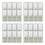 4Ensembles Kit Ligné Et Enveloppes Vert Mariage 4