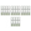 4Ensembles Kit Ligné Et Enveloppes Vert Mariage 6
