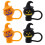 8Pièces Chapeaux Pailles Silicone Réutilisables Décorations Halloween 3