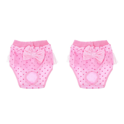 2Pièces Pantalons Sanitaires Coton Rose 2