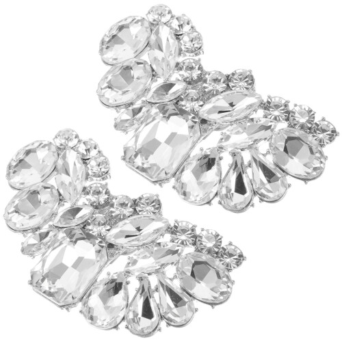 8Pièces Clips Blancs Pour Chaussures En Zinc Durable 2
