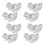 8Pièces Clips Blancs Pour Chaussures En Zinc Durable 4