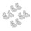 8Pièces Clips Blancs Pour Chaussures En Zinc Durable 6