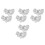 8Pièces Clips Blancs Pour Chaussures En Zinc Durable 9