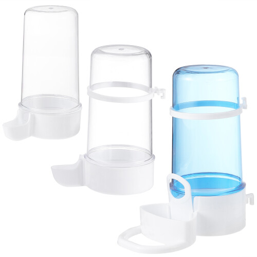 2 Pack Automatic Drinking Fountain Bird Feede Drinker Water Dispenser 2