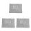 3Pcs Silver USB Powered Heated Blanket Large Soft Washable Comfort Use 5