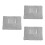 3Pcs Silver USB Powered Heated Blanket Large Soft Washable Comfort Use 8