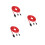 3Pièces Câble Adaptateur Rouge Micro USB Haute 720P 6