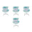 4Pièces Coussin Peluche Siège Vert Clair Clip Décor 4