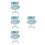 4Pièces Coussin Peluche Siège Vert Clair Clip Décor 6