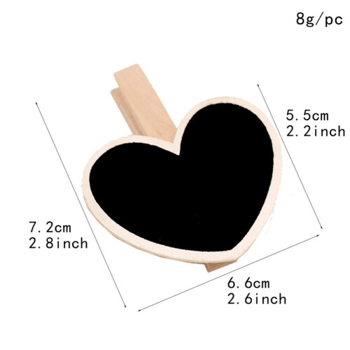 40Pièces Mini Ardoise En Clips Pour Messages 2
