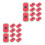 20Stk Multifunktionale Whiteboard Radierer in Rot Mit Staubabsorption 8