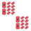 20Stk Multifunktionale Whiteboard Radierer in Rot Mit Staubabsorption 10