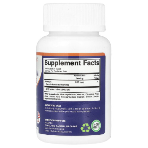 Vitamatic, Selen, 200 mcg, 240 tabletiek 1