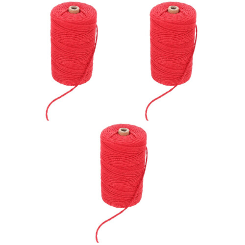 Rote Baumwollkordeln, Handgewebt, DIY Projekte 2