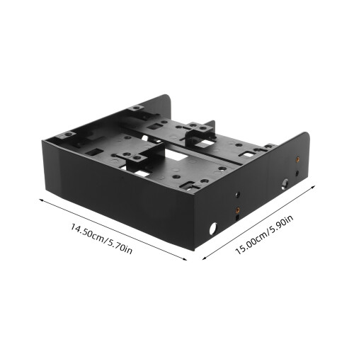 2Pièces Support Montage Interne Hdd SSD 5.25 ABS Matériel Noir 1
