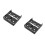 2Pièces Support Montage Interne Hdd SSD 5.25 ABS Matériel Noir 10