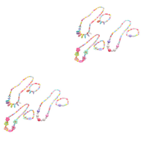 6Sets Schmuck Set Halskette Armband Farben 2