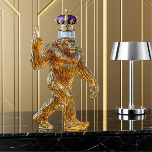 Καράφα ουίσκι Bigfoot με χιουμοριστικό χαραγμένο σχέδιο, ρουστίκ μπουκάλι ποτο 2
