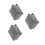 3Stk Grau Aufbewahrungstasche Oxford 8