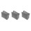 3Stk Grau Aufbewahrungstasche Oxford 9