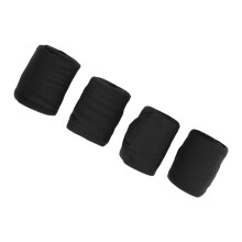 Reitsport Pferdebeinschoner 4 Stück Fleece-Wickel Schutzausrüstung für Pferde Schwarz