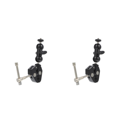 2Pièces Pince Caméra ABS Noir Antidérapante Pour Accessoires 2