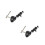 2Pièces Pince Caméra ABS Noir Antidérapante Pour Accessoires 8