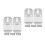 2Ensembles Supports Suspendus Urinoir Acier Inox Pour Usage 4