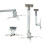 2Pièces Support Projecteur Plafond Réglable 15Kg Fixation Murale 3