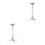 2Pièces Support Projecteur Plafond Réglable 15Kg Fixation Murale 8