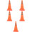 5Pièces Cônes De Circulation Pliables Orange Pour 9
