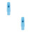 2Pièces Embouchure Saxophone Bleu ABS Tête De Sax 4