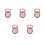 5Pièces Balance Manuelle Avec Crochet Pour Usage 4