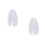 2Pièces Voiles Courts Blancs Perles Pour Coiffe 5