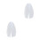 2Pièces Voiles Courts Blancs Perles Pour Coiffe 7