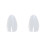 2Pièces Voiles Courts Blancs Perles Pour Coiffe 9