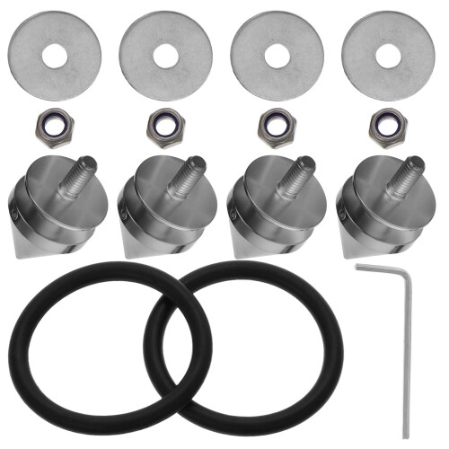 5Ensembles Kit Fixations Rapides Vis Bumper Aluminium Usage 1