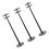 12Pièces Poteaux Téléphoniques Miniatures ABS Gris Pour Décor Train 2