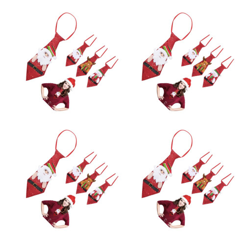 12Pièces Cravates Polyester Imprimé Accessoires De Fête 1