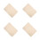 4Pièces Protège- Beige En Coton Tpu Réutilisable 4
