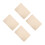 4Pièces Protège- Beige En Coton Tpu Réutilisable 5