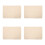 4Pièces Protège- Beige En Coton Tpu Réutilisable 8