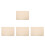 4Pièces Protège- Beige En Coton Tpu Réutilisable 10