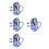 4Pièces Cordes Bungee Ajustables En ABS Bleu Pour Camping Transport 7