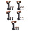 15Pièces Accessoires Queue De Billard Outils Pointe ABS 5