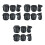 3Ensembles Protections Robustes Noires Pour Cyclisme Skateboard Mains 3