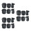 3Ensembles Protections Robustes Noires Pour Cyclisme Skateboard Mains 5