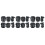 3Ensembles Protections Robustes Noires Pour Cyclisme Skateboard Mains 8